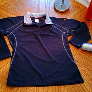 Lecare Women's Black Fleece Breast Cancer Pullover.